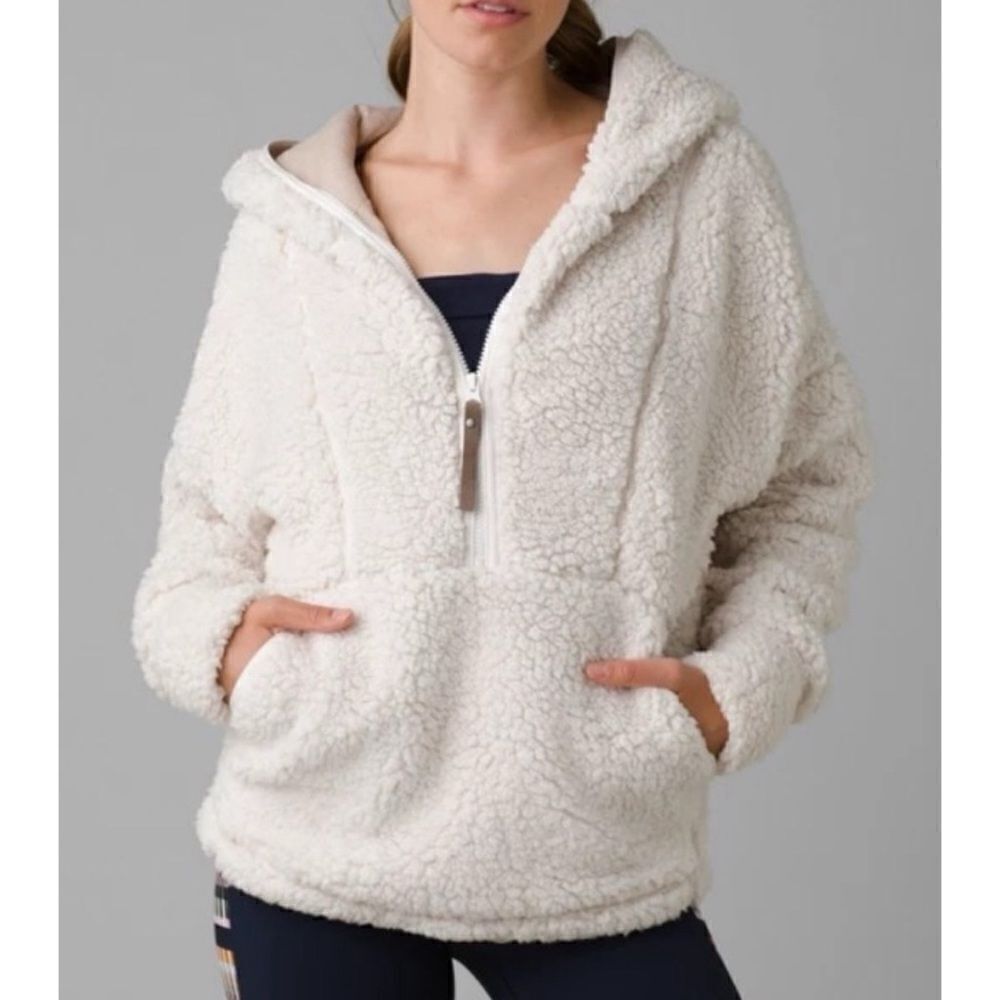 Prana Off-White Teddy Jacket
